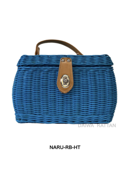 NARU-RB-HT 日本製 籐素材 なるちゃん ひねり金具（ブルー） - DAIWA RATTAN Online Shop